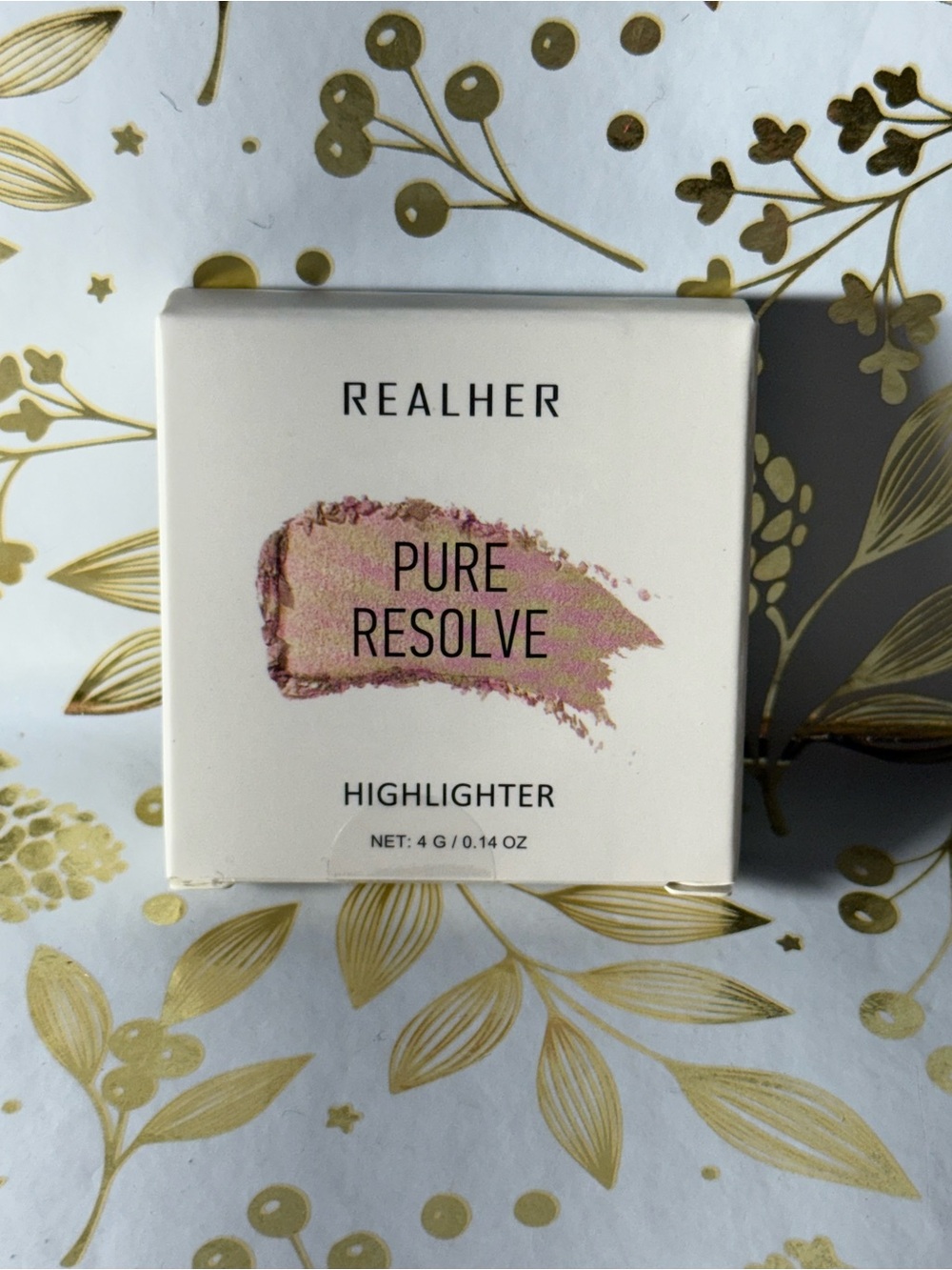 RealHer Pure Resolve Highlighter - Pink Gold Sheen